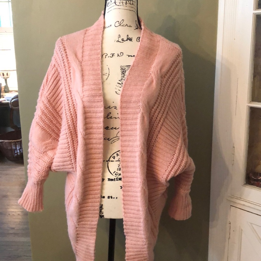 Bat wing shawl collar cardigan